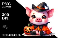 Style Halloween Pig PNG Product Image 2