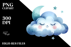 Very Simple Whimsical Cloud PNG Product Image 2