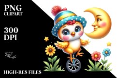 Goofy Baby Chicken with Summer Clothes PNG Product Image 2