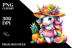 Adorable Unicorn, Bright PNG Product Image 2