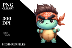 Dramatic Turtle Bandana PNG Product Image 2