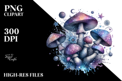 Mystical Celestial Mushroom, Transparent PNG Product Image 2