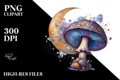 Mystical Celestial Mushroom, Transparent PNG Product Image 2