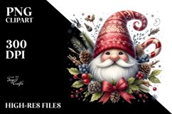 Detailed Vibrant Christmas Gnome PNG Product Image 1