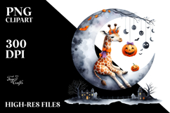 Giraffe in Halloween Costume, PNG Product Image 2