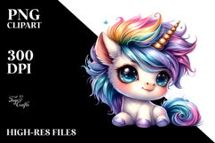 Vibrant Unicorn Dancing with Cool Haircut, PNG Product Image 2