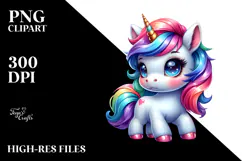Vibrant Unicorn Dancing with Cool Haircut, PNG Product Image 2