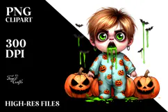 Funny Silly Haunted Doll, Soft Brush PNG Product Image 2
