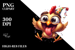 Goofy Chicken Party Hat PNG Product Image 2