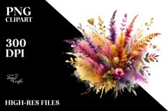 Colorfull Heather Splash | Sublimation | Clipart Product Image 3