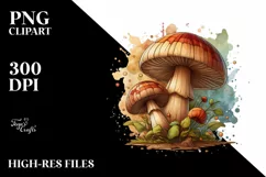 Wooden Stained Mushroom, High-Res PNG Product Image 1