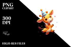 Goofy Giraffe with Party Hat Product Image 2