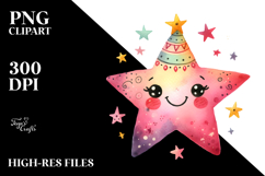 Smiling Whimsical Star, Transparent PNG Product Image 2