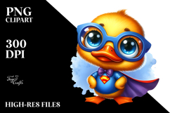 Vibrant Goofy Cute Baby Duck, Transparent PNG Product Image 2
