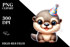 Cute Baby Otter PNG Product Image 2