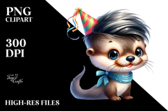 Cute Baby Otter PNG Product Image 2