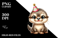Cute Baby Otter PNG Product Image 2