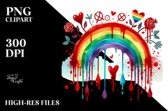 Colorful Heart with Rainbow Product Image 2
