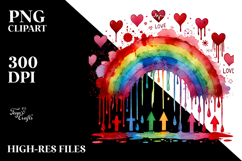 Colorful Smiling Rainbow PNG Product Image 2