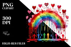 Colorful Smiling Rainbow PNG Product Image 2