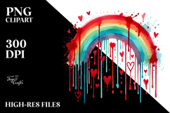 Colorful Heart with Rainbow Product Image 2