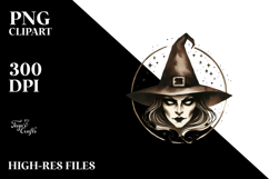 a Simple Vintage Evil Witch PNG Product Image 2