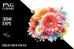 Vibrant Gerbera Watercolor Product Image 3