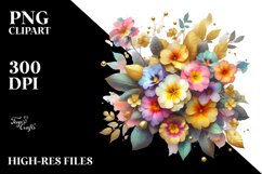 Colorfull Primrose Splash | Sublimation | Clipart Product Image 1