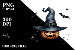 Simple Funny Halloween Hat, Transparent PNG Product Image 1