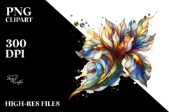 colorful Stained Iris | Abstract Product Image 2