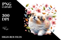 Spring Petal Dog Watercolor Pastel Product Image 3