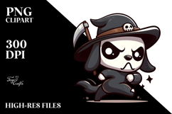 Aggressive Cartoon Reaper Dancing PNG Product Image 2