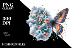 Butterfly with Cloud of Dust, Transparent PNG Product Image 2