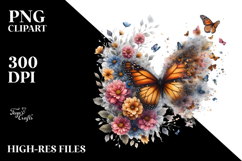 Colorful Butterfly PNG Product Image 2