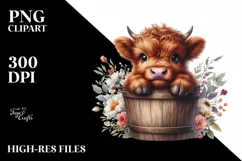 Vibrant Monkey made of Flowers, Transparent PNG Product Image 3