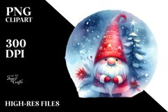 High Detail Winter Gnome PNG Product Image 1