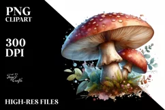 Detailed Magical Mushroom PNG Product Image 3