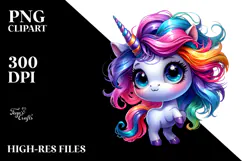 Cute Unicorn Dancing in Style PNG Product Image 2