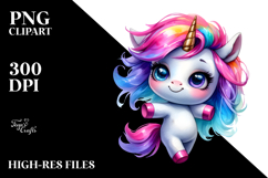 Cute Unicorn Dancing in Style PNG Product Image 2