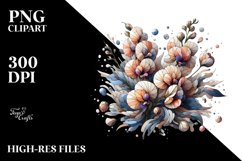 Abstract Wooden Sweet Pea Stained Clipart Product Image 1