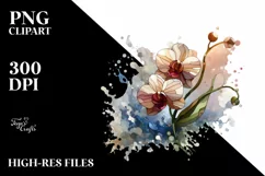 Abstract Wooden Sweet Pea Stained Clipart Product Image 3