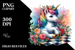 Colorful Baby Unicorn on Competition Floor Product Image 3