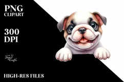 Funny Crazy Baby Bulldog PNG Product Image 3