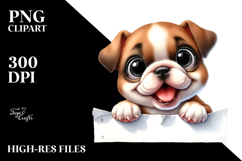 Funny Crazy Baby Bulldog PNG Product Image 2