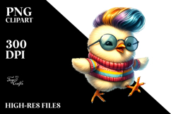 Happy Baby Chicken Jumping PNG Product Image 2
