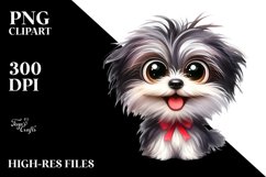 Funny Crazy Watercolor Havanese | Clipart Product Image 1