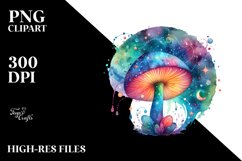 colorful Magical Celestial Astral Mushroom Product Image 3