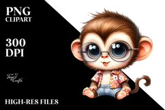Energetic Monkey PNG Product Image 2