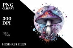 Detailed Magical Mushroom PNG Product Image 1