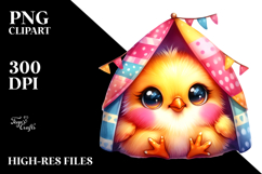 Smiling Cute Baby Chicken PNG Product Image 2
